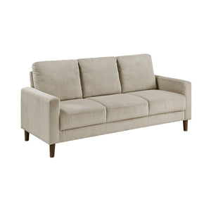 Caspian 3-Piece Corduroy Fabric Living Room Sofa Set