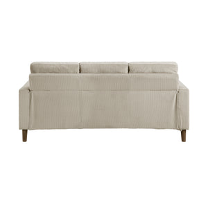 Caspian 2-Piece Corduroy Fabric Living Room Sofa Set