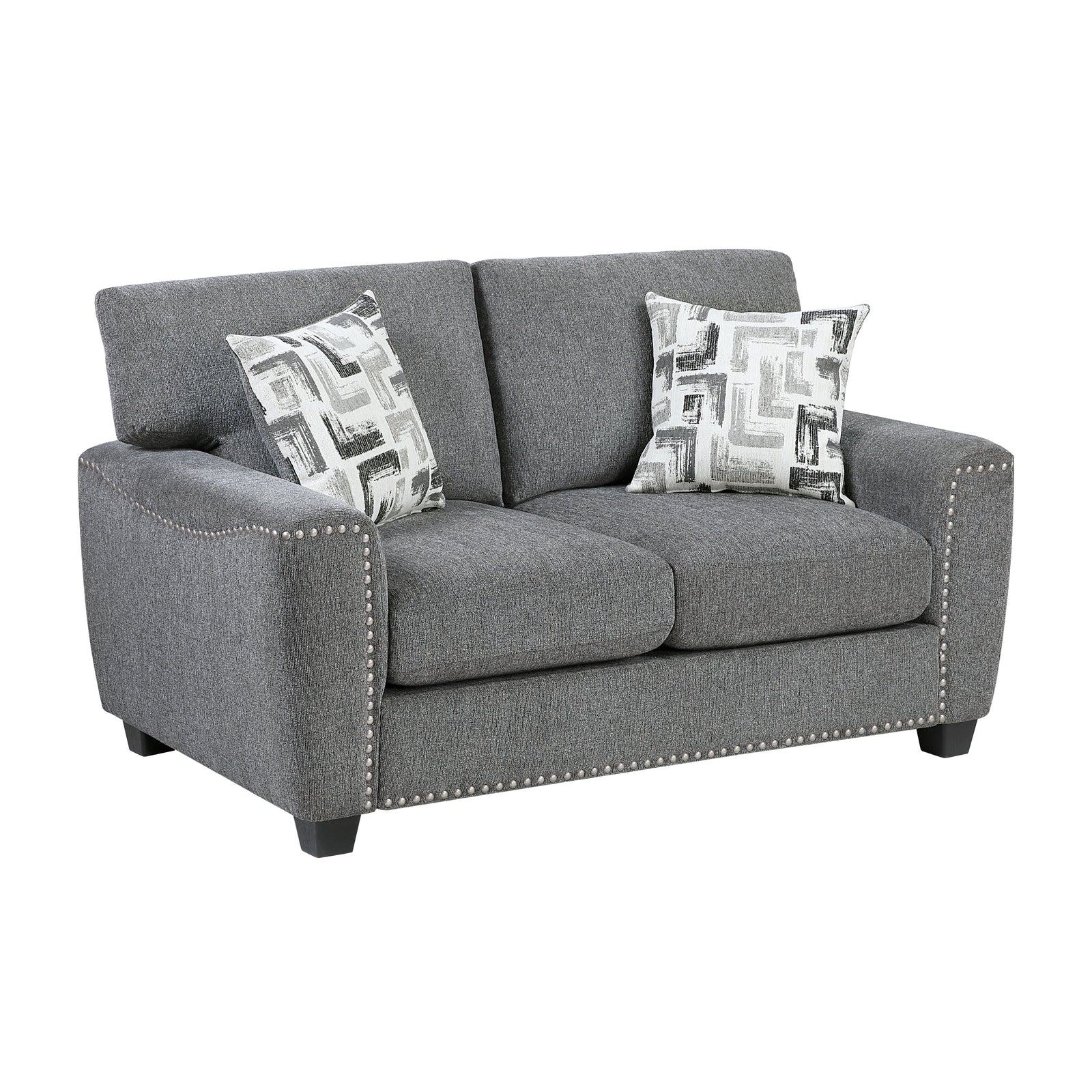 Windsor 2-Piece Chenille Fabric Living Room Sofa Set