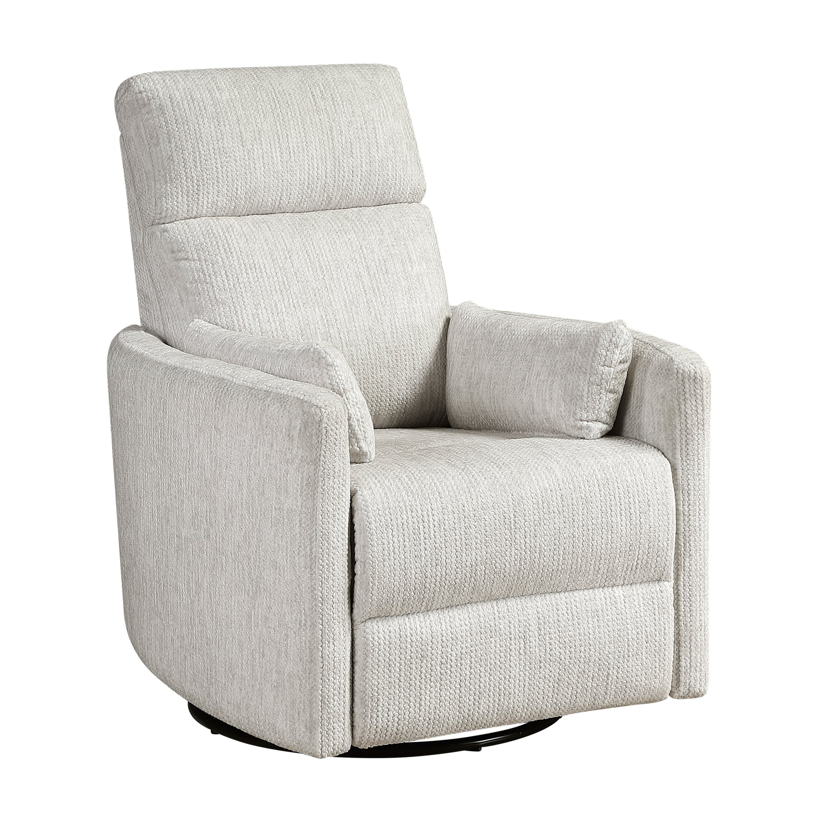 Abbeville Textured Microfiber Swivel Glider Reclining Chair