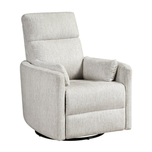 Abbeville Textured Microfiber Swivel Glider Reclining Chair