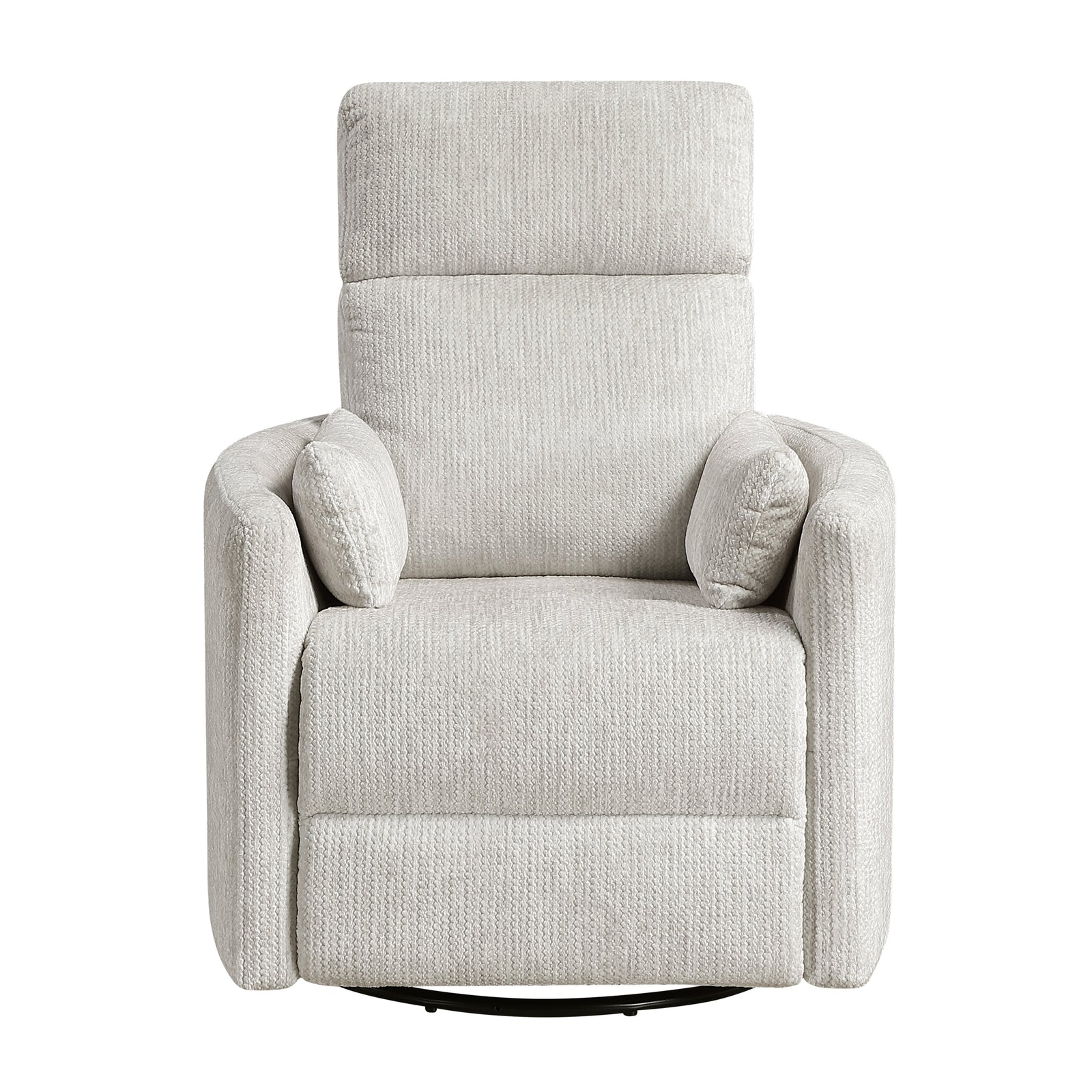 Abbeville Textured Microfiber Swivel Glider Reclining Chair