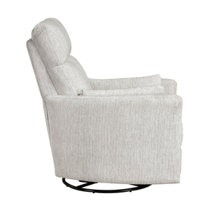 Abbeville Textured Microfiber Swivel Glider Reclining Chair