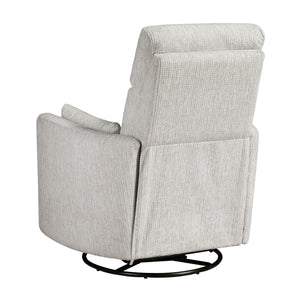 Abbeville Textured Microfiber Swivel Glider Reclining Chair