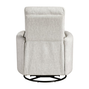 Abbeville Textured Microfiber Swivel Glider Reclining Chair