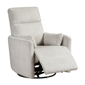 Abbeville Textured Microfiber Swivel Glider Reclining Chair