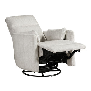 Abbeville Textured Microfiber Swivel Glider Reclining Chair