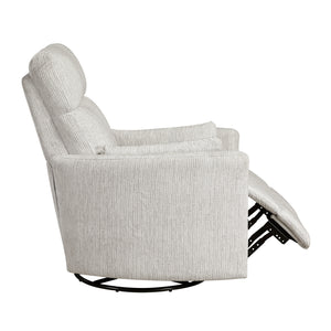Abbeville Textured Microfiber Swivel Glider Reclining Chair