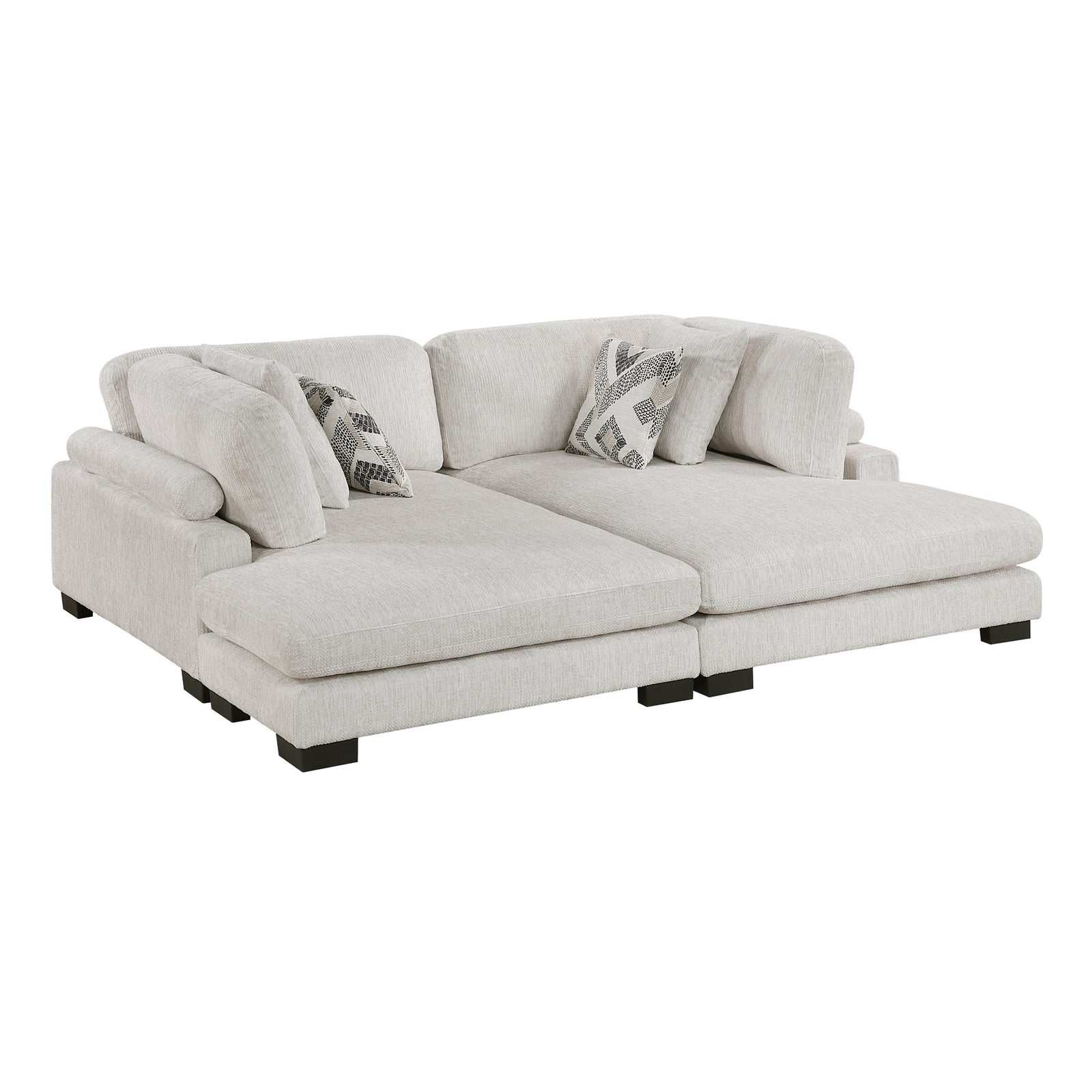 Abbeville Microfiber 2-Piece Sectional Chaise