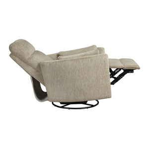 Abbeville Textured Microfiber Swivel Glider Reclining Chair