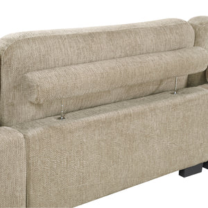 Abbeville  4-Piece Textured Microfiber Modular Sectional