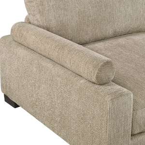 Abbeville  4-Piece Textured Microfiber Modular Sectional