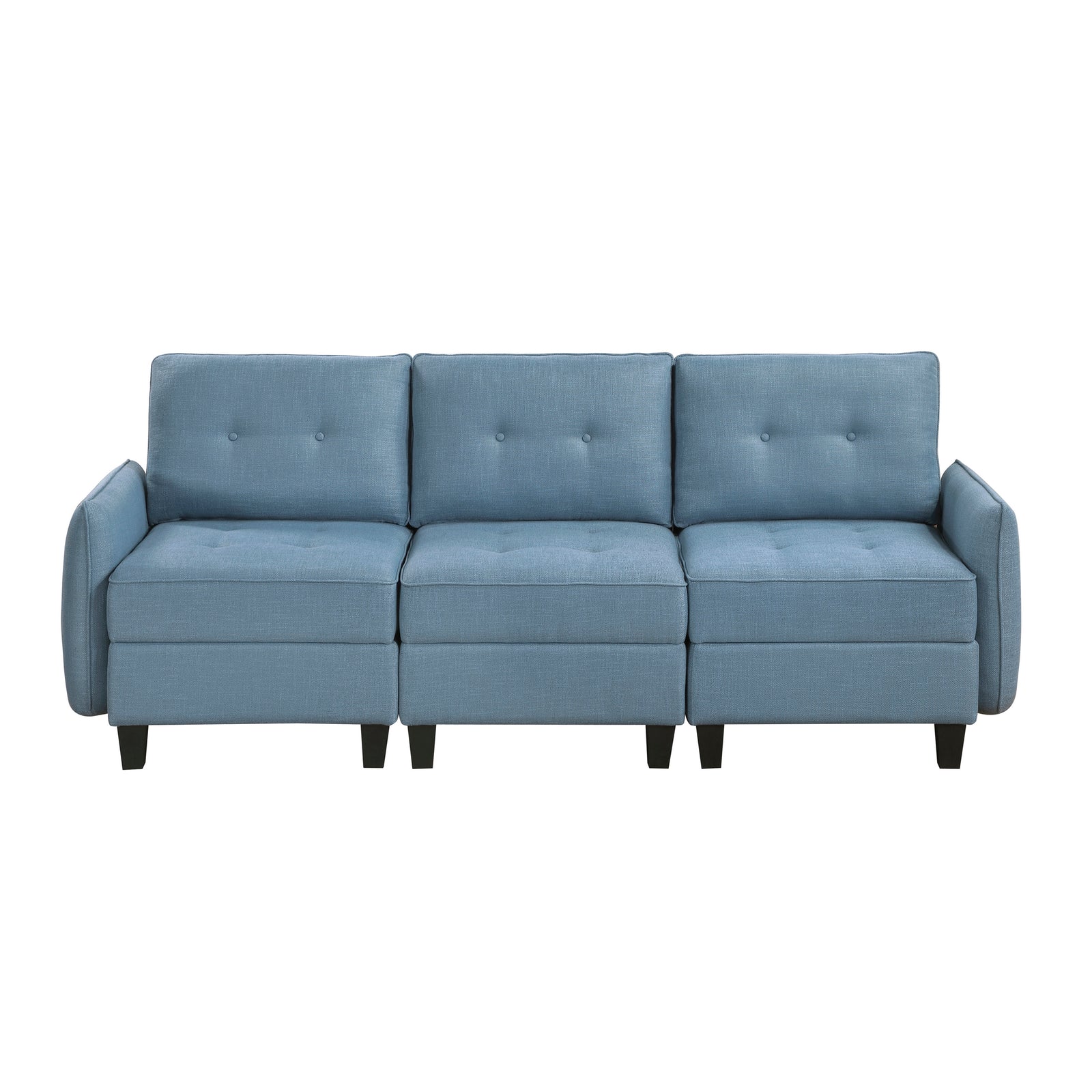 Dorian Textured Fabric Living Room Sofa