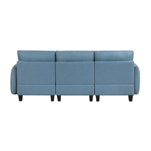 Dorian Textured Fabric Living Room Sofa