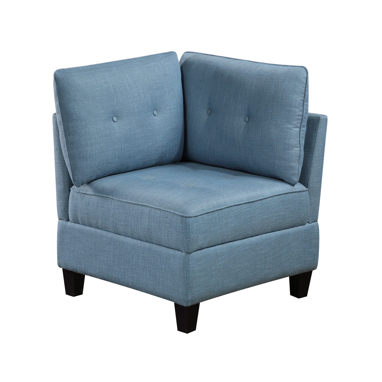 Dorian Textured Fabric Corner Seat with Storage