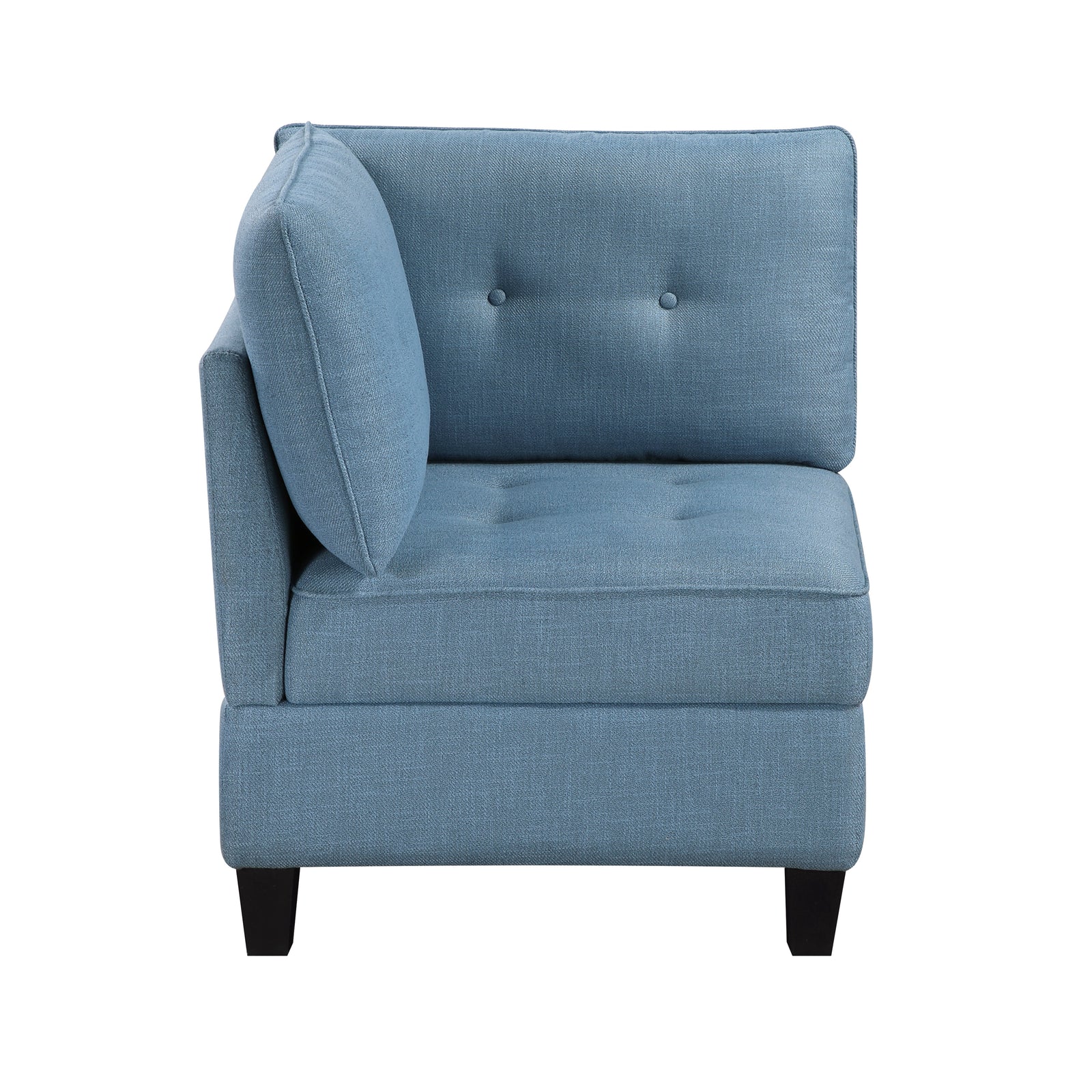 Dorian Textured Fabric Corner Seat with Storage