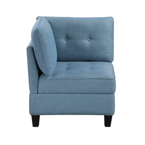 Dorian Textured Fabric Corner Seat with Storage