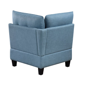 Dorian Textured Fabric Corner Seat with Storage