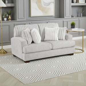 Montara Textured Microfiber and Corduroy Living Room Loveseat