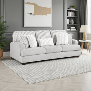 Montara Textured Microfiber and Corduroy Living Room Sofa