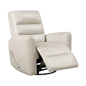 Preston Faux Leather Swivel Glider Reclining Chair