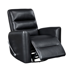 Preston Faux Leather Swivel Glider Reclining Chair