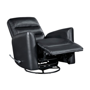 Preston Faux Leather Swivel Glider Reclining Chair
