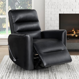 Preston Faux Leather Swivel Glider Reclining Chair