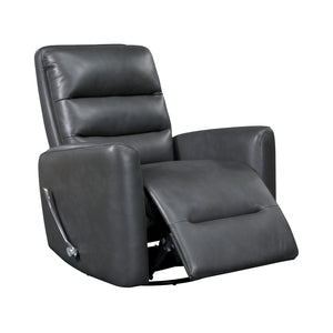Preston Faux Leather Swivel Glider Reclining Chair