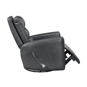 Preston Faux Leather Swivel Glider Reclining Chair