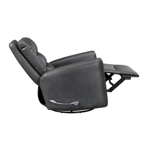 Preston Faux Leather Swivel Glider Reclining Chair