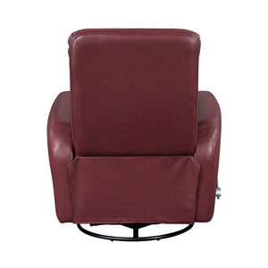 Preston Faux Leather Swivel Glider Reclining Chair