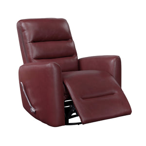 Preston Faux Leather Swivel Glider Reclining Chair