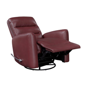 Preston Faux Leather Swivel Glider Reclining Chair