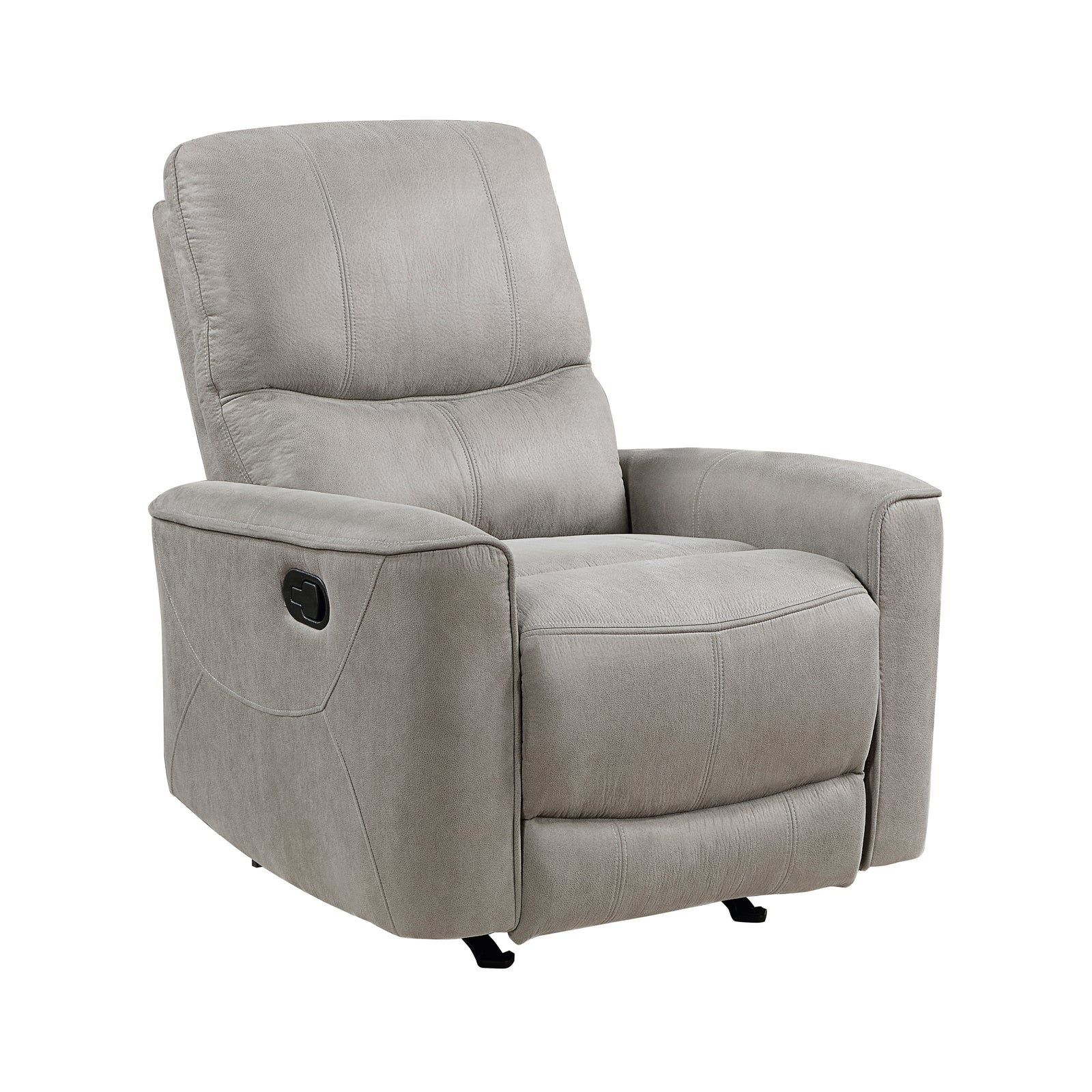 Azalea Polished Microfiber Rocker Reclining Chair
