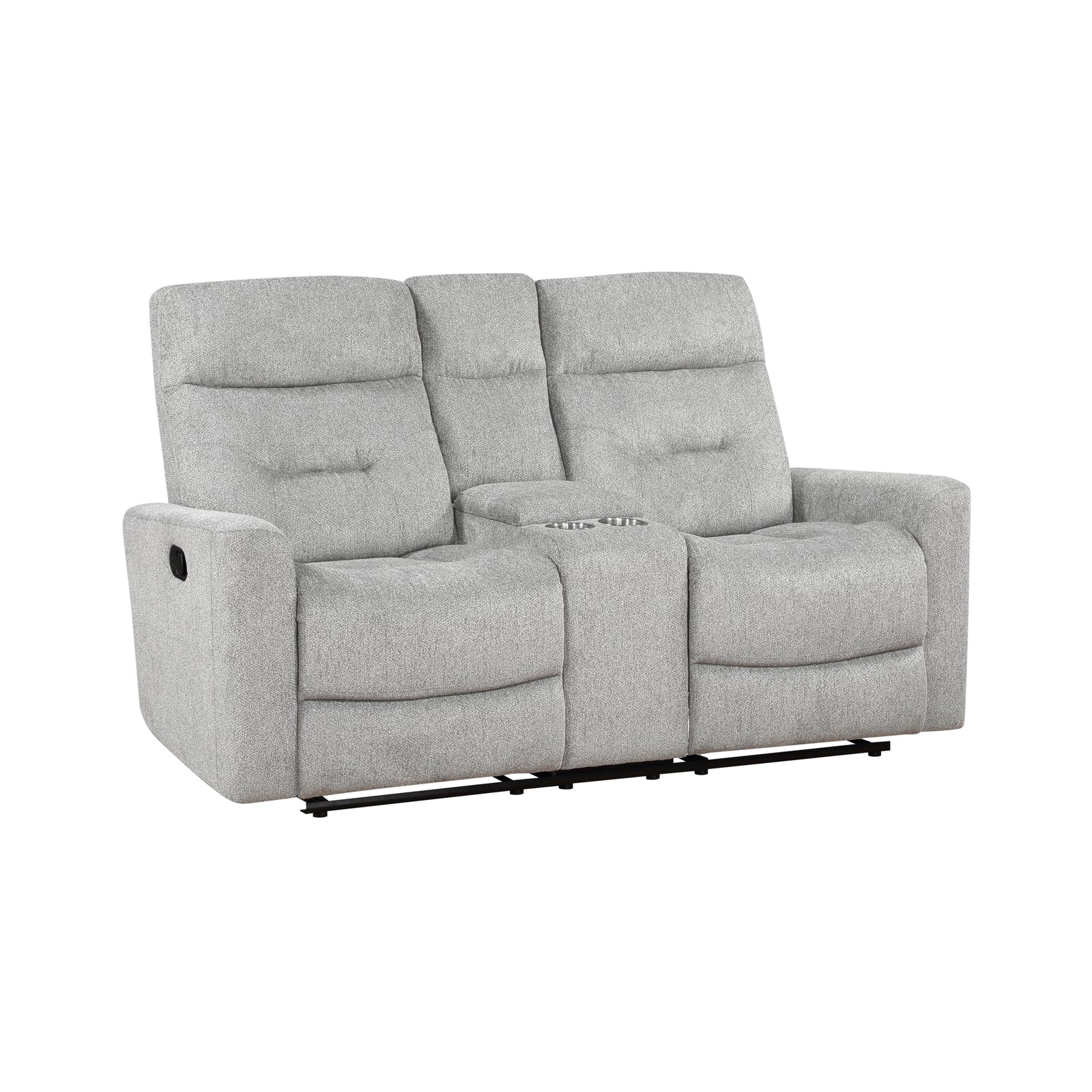 Mandevilla Chenille Manual Double Reclining Loveseat