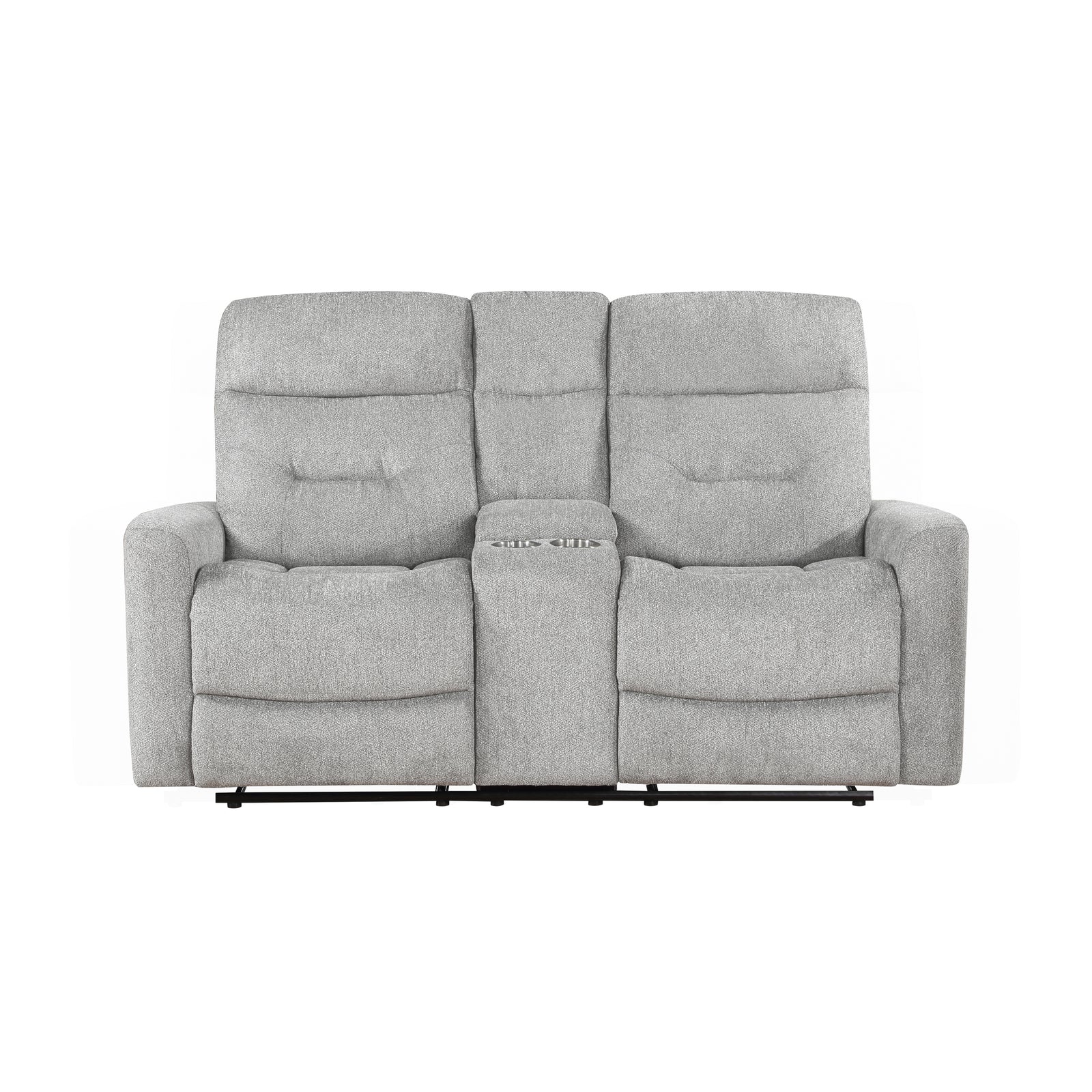 Mandevilla Chenille Manual Double Reclining Loveseat