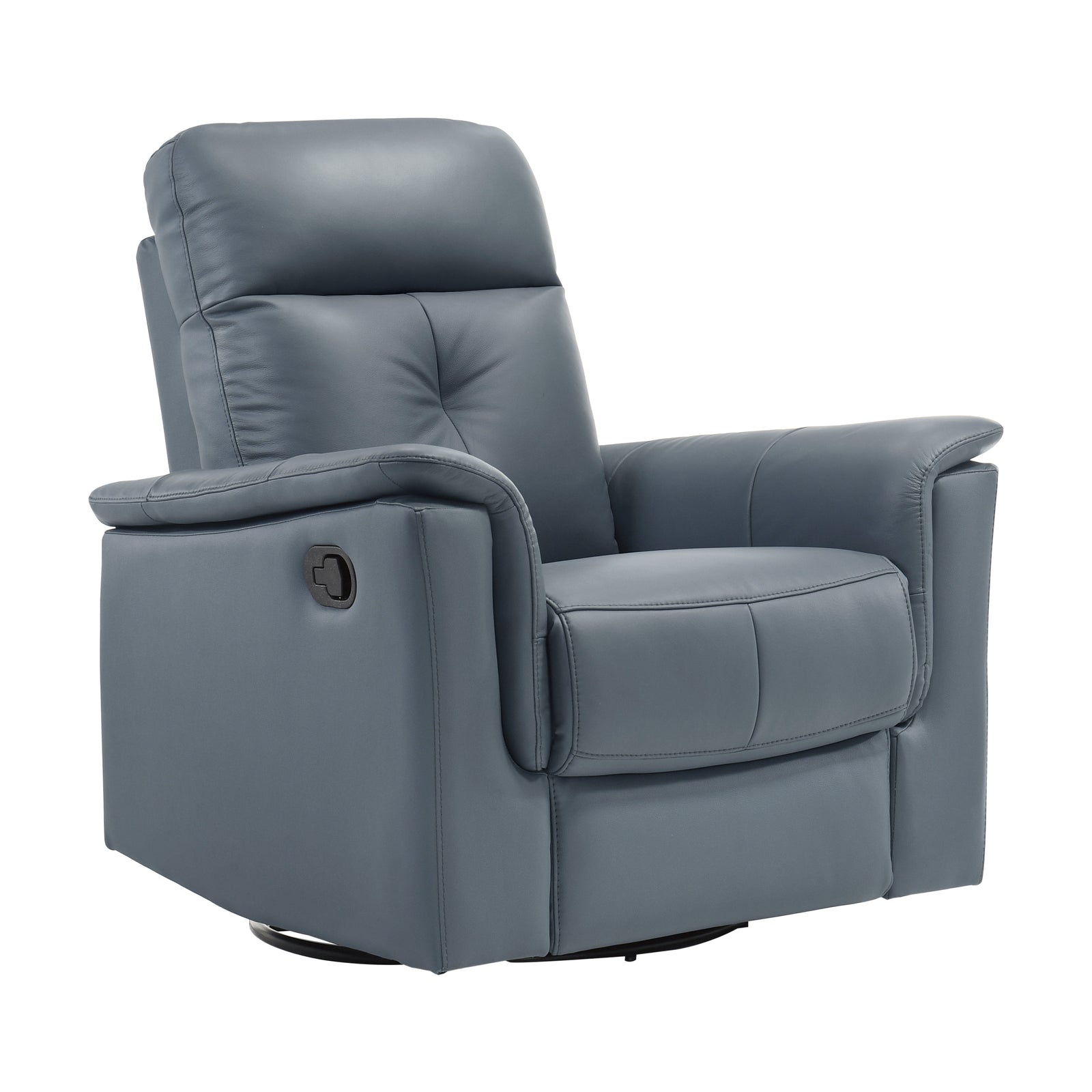 Monte Leather Match Swivel Glider Manual Reclining Chair