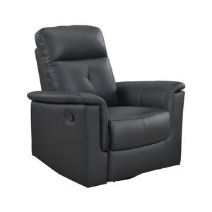 Monte Leather Match Swivel Glider Manual Reclining Chair