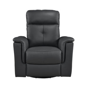 Monte Leather Match Swivel Glider Manual Reclining Chair