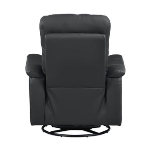Monte Leather Match Swivel Glider Manual Reclining Chair