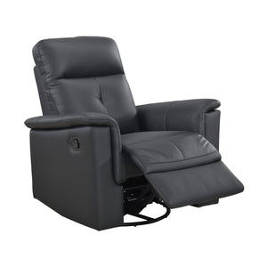 Monte Leather Match Swivel Glider Manual Reclining Chair