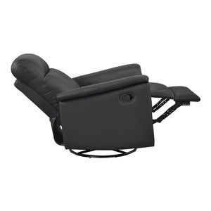 Monte Leather Match Swivel Glider Manual Reclining Chair