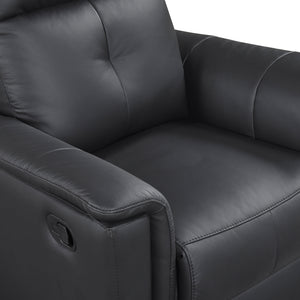 Monte Leather Match Swivel Glider Manual Reclining Chair