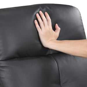 Monte Leather Match Swivel Glider Manual Reclining Chair