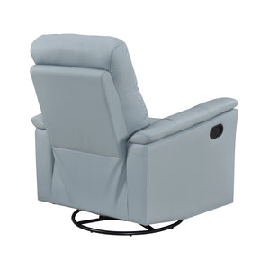 Monte Leather Match Swivel Glider Manual Reclining Chair