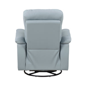 Monte Leather Match Swivel Glider Manual Reclining Chair