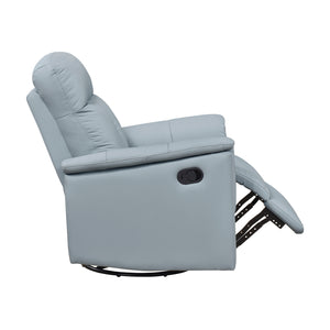 Monte Leather Match Swivel Glider Manual Reclining Chair