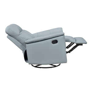 Monte Leather Match Swivel Glider Manual Reclining Chair