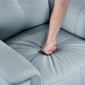 Monte Leather Match Swivel Glider Manual Reclining Chair